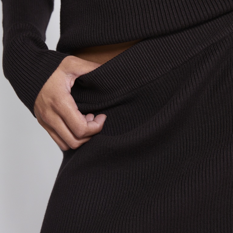 Short rib-knit skirt "Jasmina"